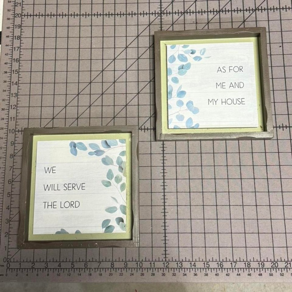 Religious Framed Wall Art Set | Christian Home Decor